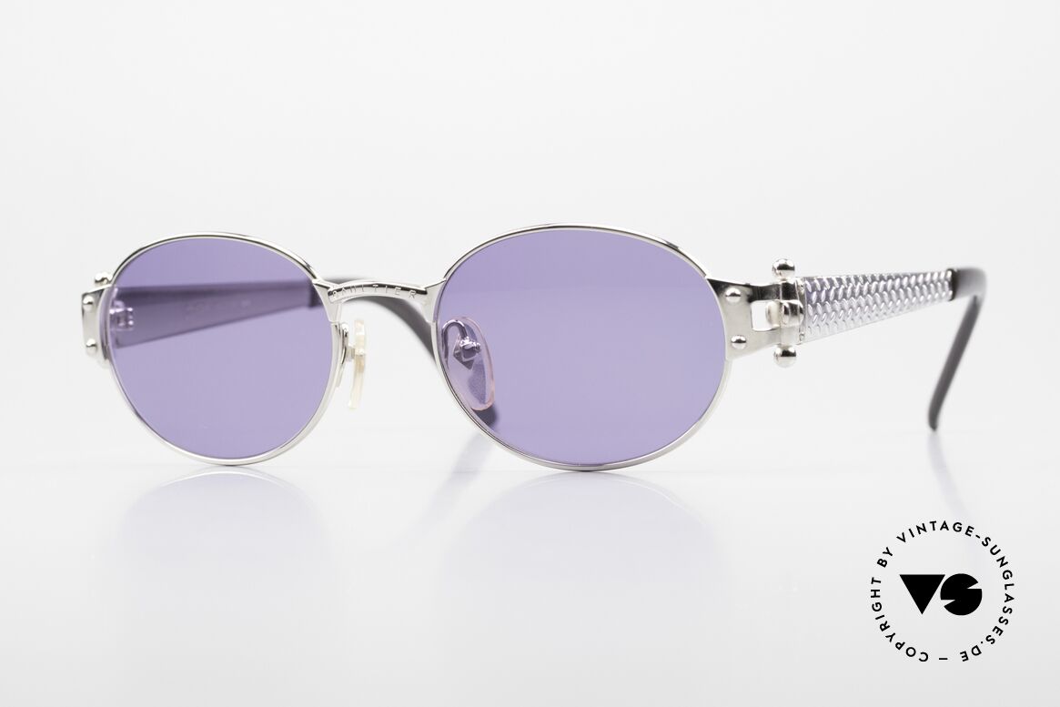 Jean Paul Gaultier 56-6104 Oval Designer Sunglasses, vintage 90's designer sunglasses by Jean P. GAULTIER, Made for Men and Women