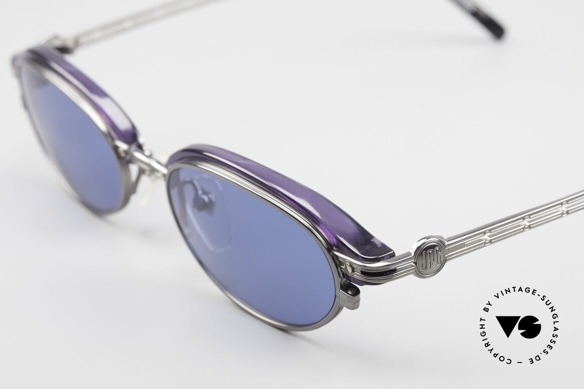 Jean Paul Gaultier 58-0004 Oval Designer Sunglasses, often called as "steampunk sunglasses" in these days, Made for Men and Women