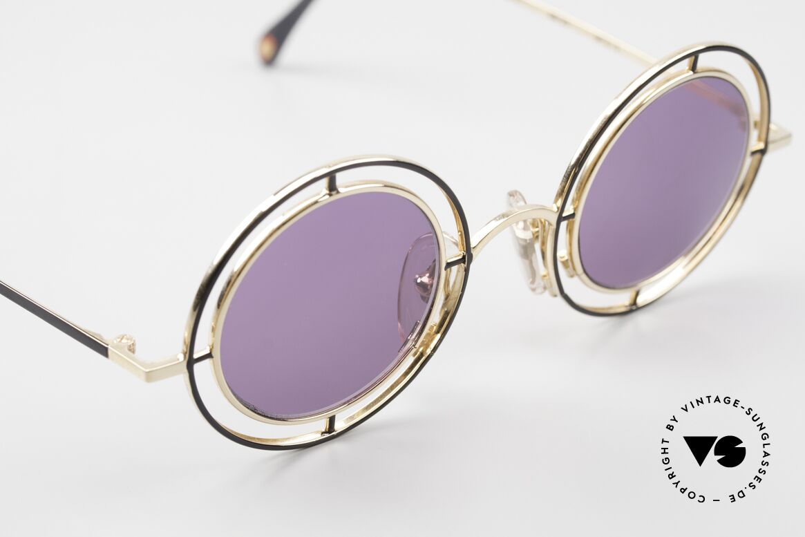Casanova MTC 2 Round Frame 24kt Gold-Plated, NOS - unworn (like all our artful vintage 90's frames), Made for Men and Women