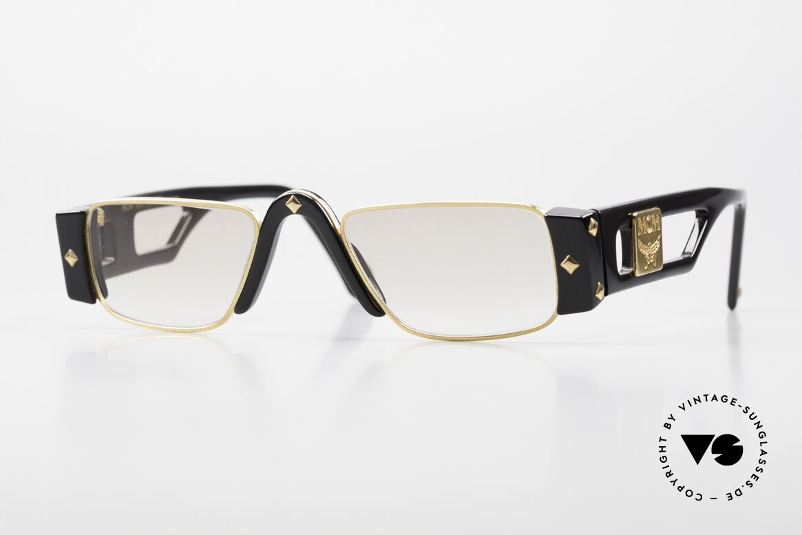 MCM München A4 Hip Hop Designer Sunglasses, old MCM glasses, mod. A4 in size 48-24 from 1983, Made for Men and Women