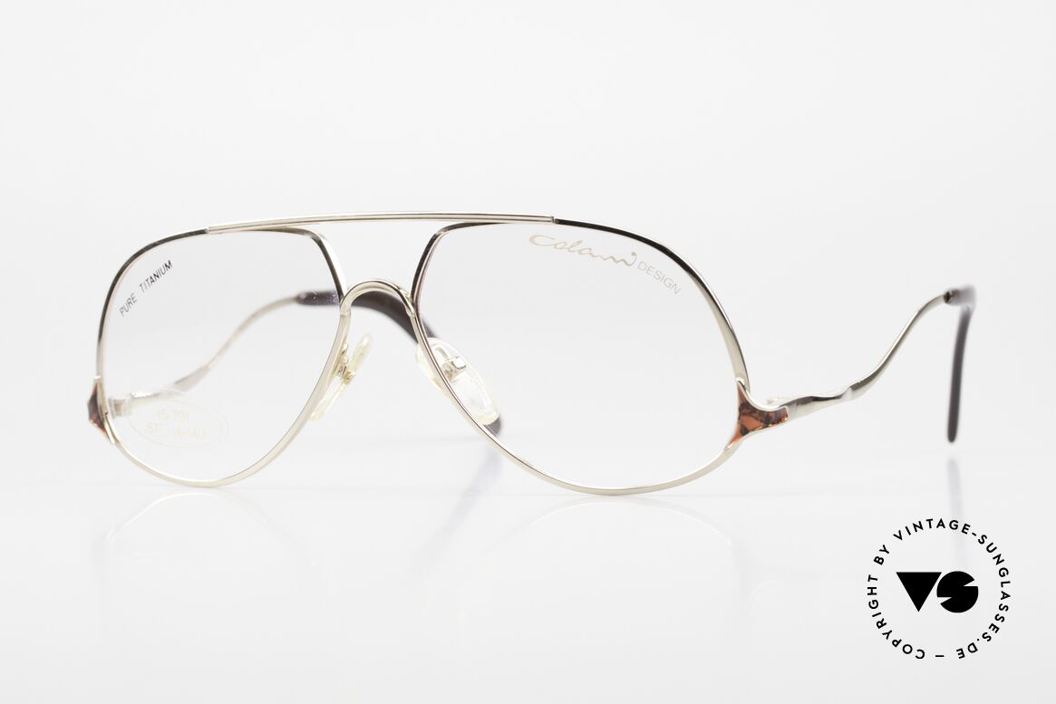 Colani 15-701 Iconic 80's Titan Eyeglasses, iconic designer frame by Luigi Colani; size 57-14, Made for Men and Women