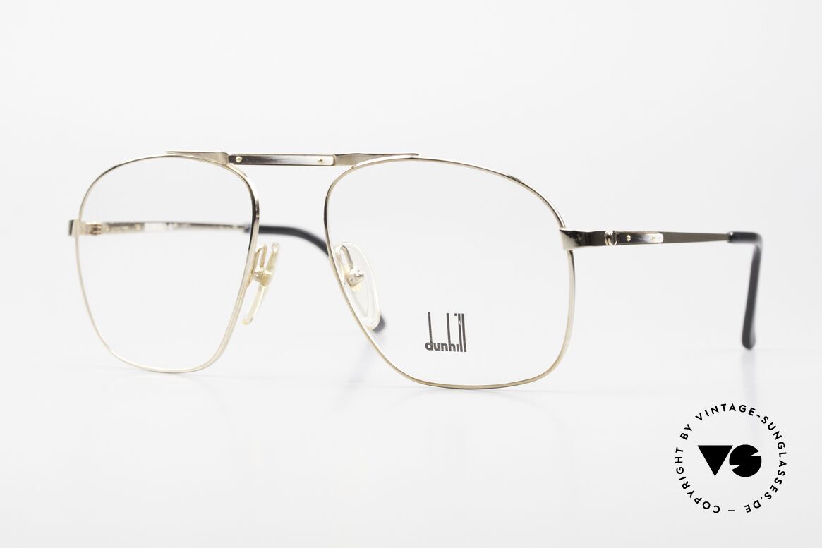 Dunhill 6046 80's Frame Horn Appliqué, extremely noble men's glasses by Dunhill from 1987, Made for Men