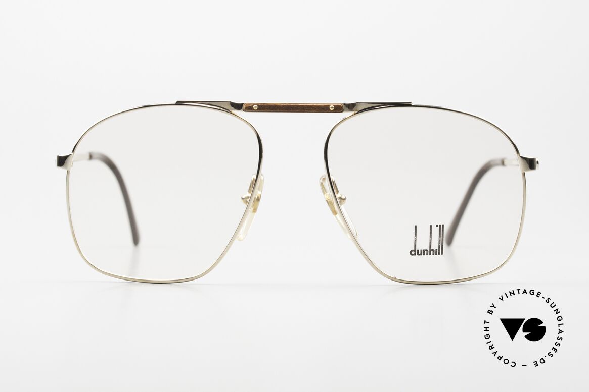 Dunhill 6046 80's Frame Leather Appliqué, ALFRED DUNHILL = synonymous with English style, Made for Men