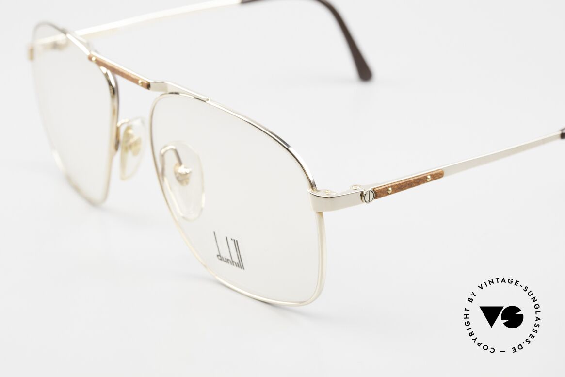 Dunhill 6046 80's Frame Leather Appliqué, classic status = a prerequisite for all Dunhill designs, Made for Men