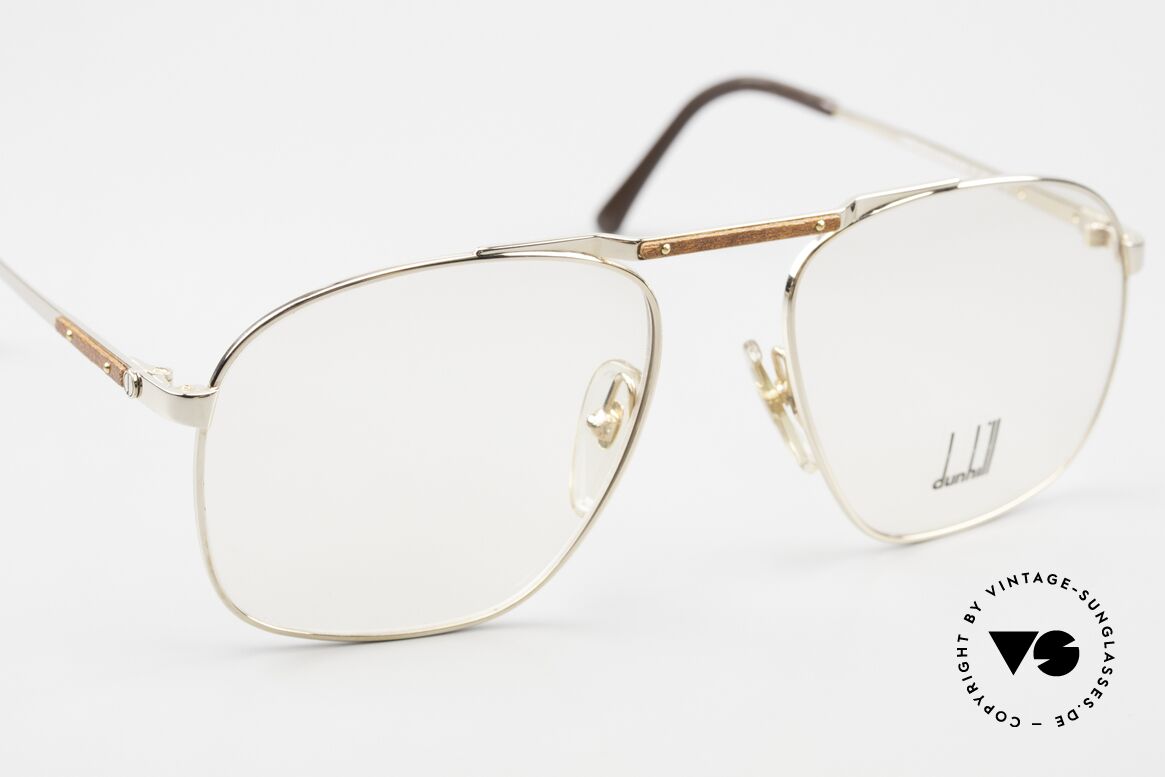 Dunhill 6046 80's Frame Leather Appliqué, new old stock (like all our vintage luxury eyeglases), Made for Men