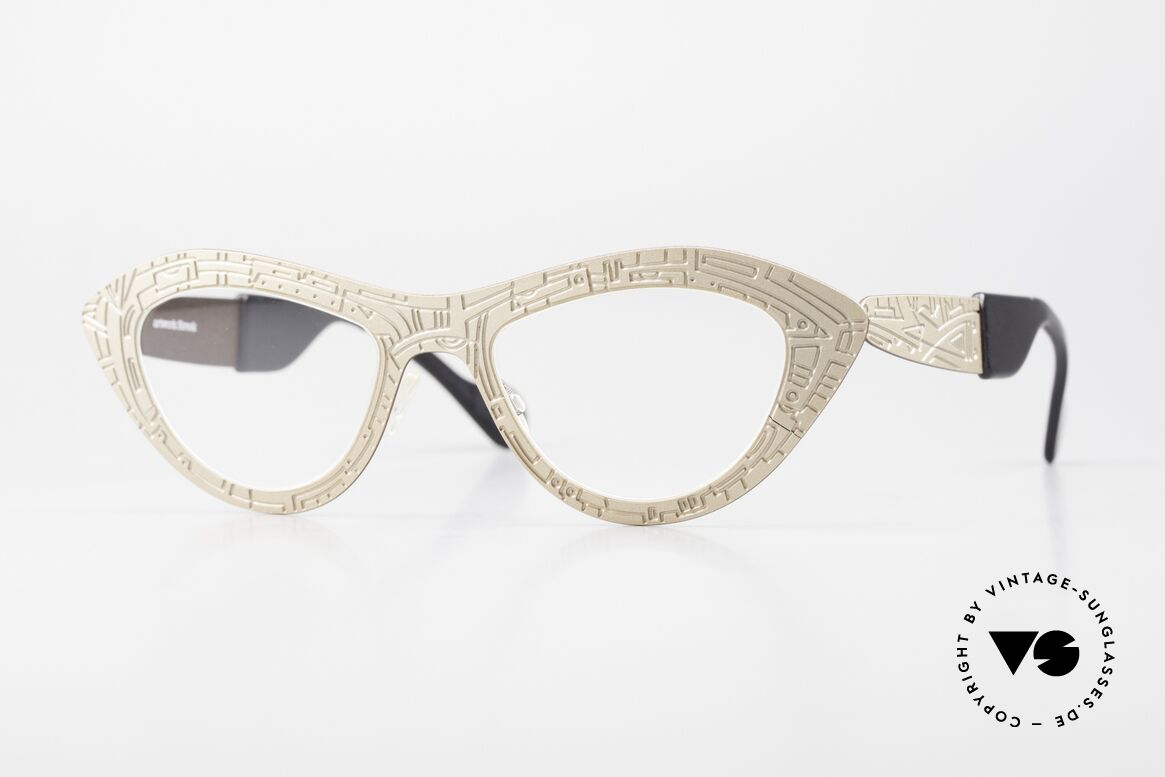 Theo Belgium Diamond Artwork Strook Frame, cateye womens designer specs by Theo Belgium, Made for Women