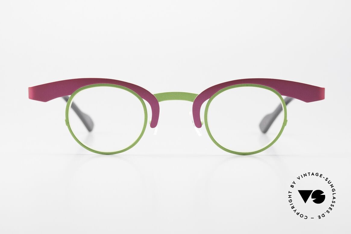 Theo Belgium O Fancy Panto Eyeglasses, the Theo model with the shortest name "O", Made for Women