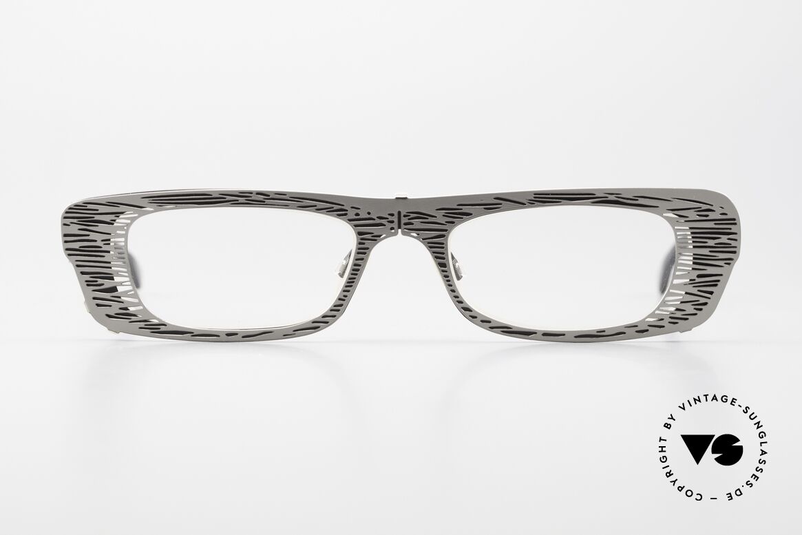 Theo Belgium Eye-Witness PJ Clip-On Front Titan Frame, this model looks apparently unfinished & asymmetrical, Made for Women