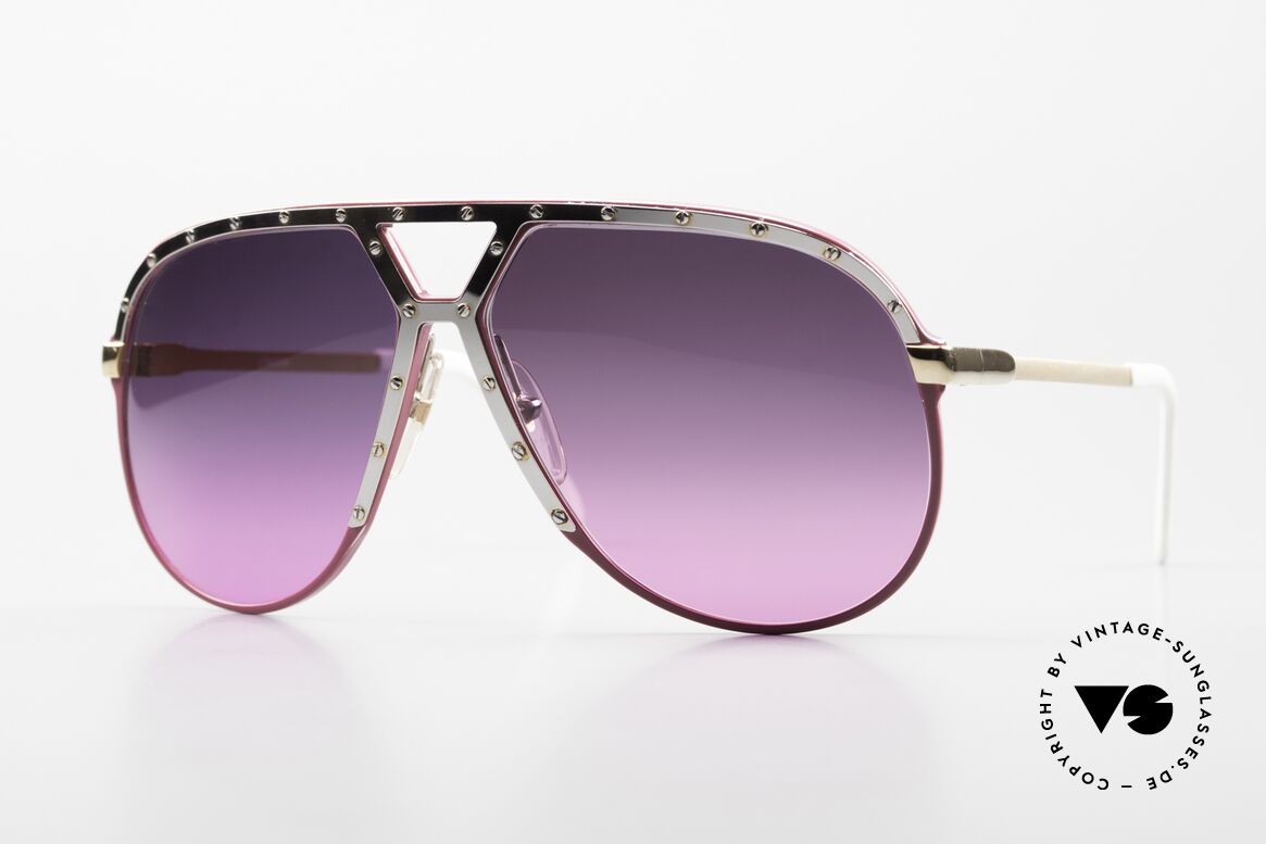 Alpina M1 One Of A Kind Purple Pink, true 1980's Alpina M1 sunglasses, West Germany, Made for Men and Women