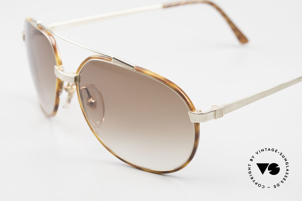 Dunhill 6174 Comfort Fit Luxury Sunglasses, an elegant classic with light tortoise windsor rings, Made for Men