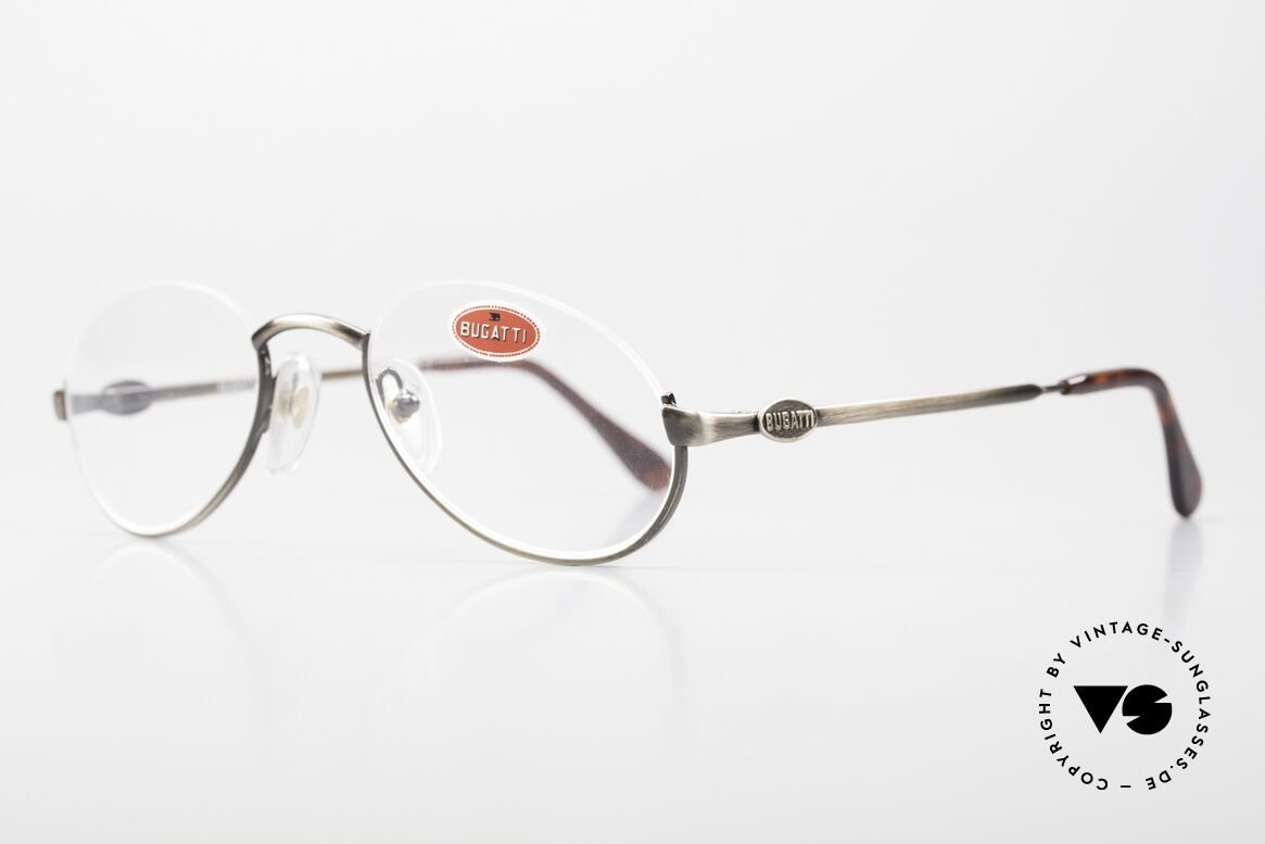 Bugatti 06423 Original 90's Vintage Frame, clear puristic Bugatti design with noble frame finish, Made for Men and Women