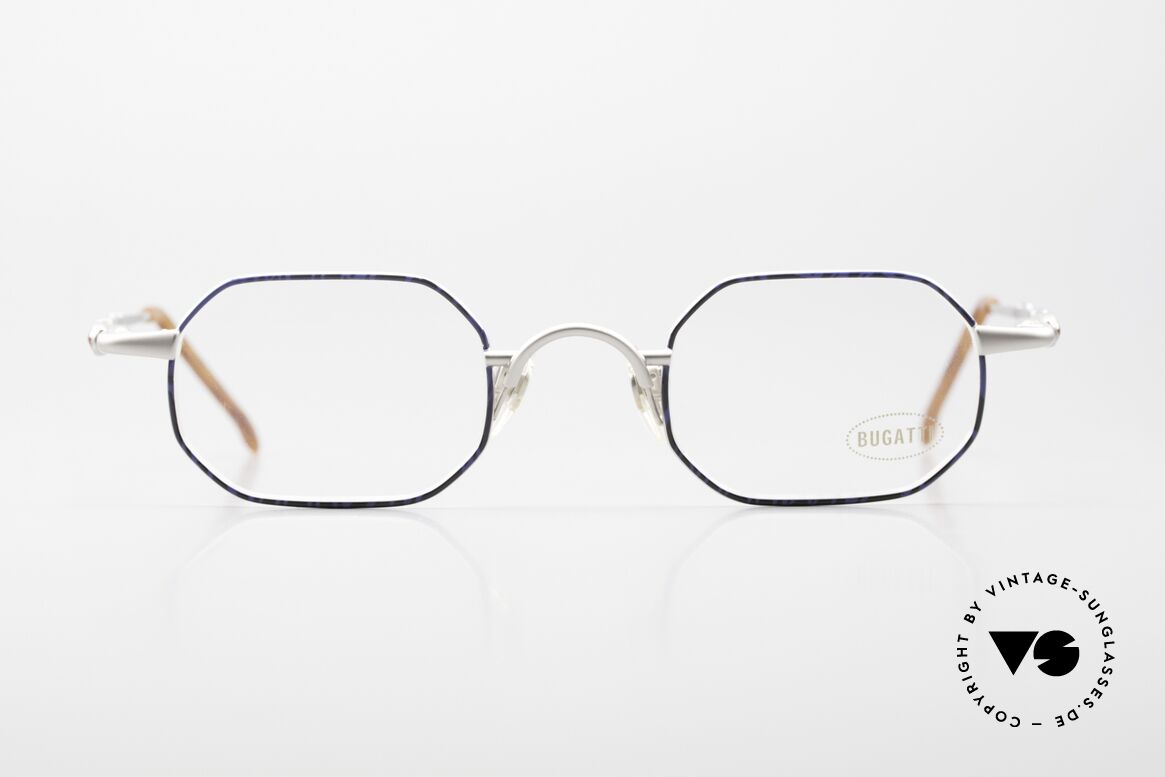 Bugatti 29938 Square Luxury Eyeglasses, ergonomic frame design with flexible spring hinges, Made for Men