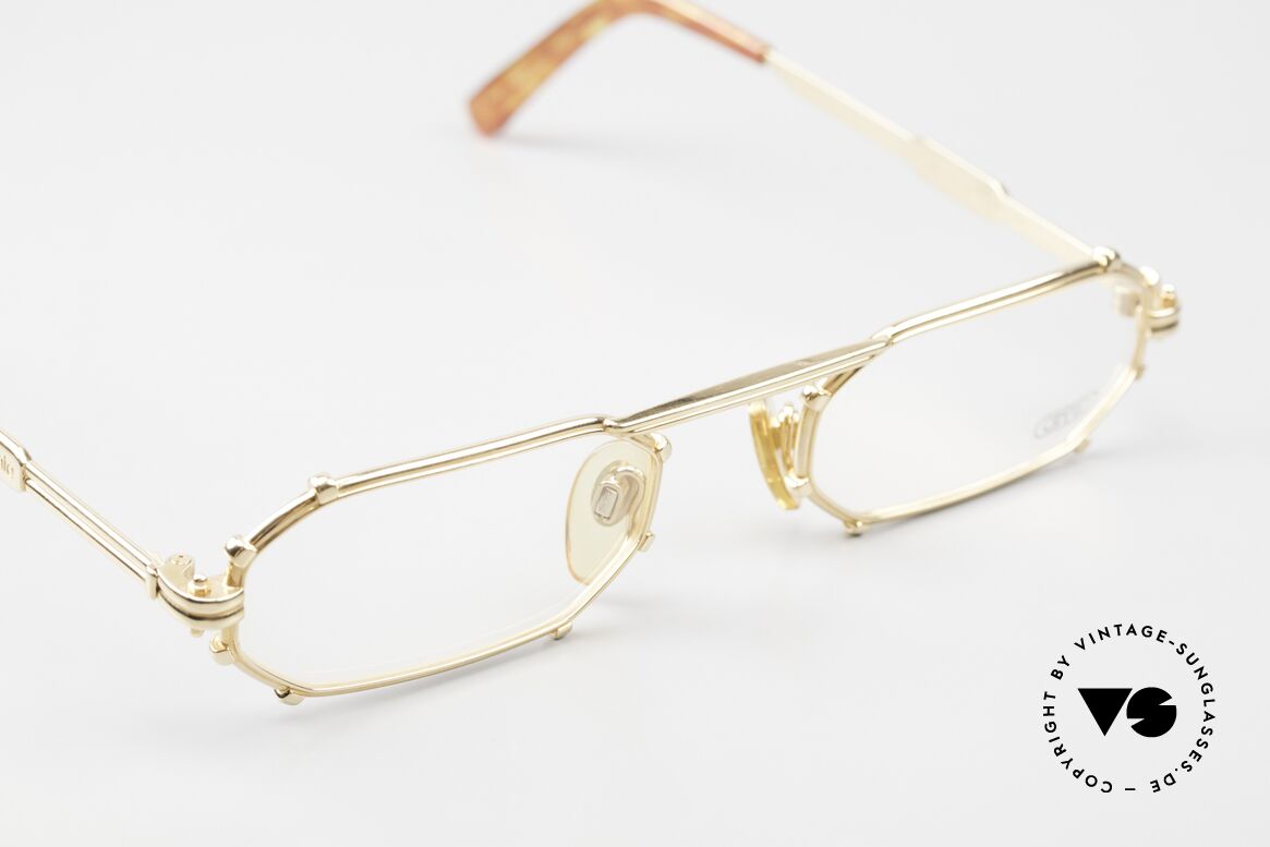 Gerald Genta Gold & Gold 02 24ct Vintage Specs Unisex, unworn, one of a kind with serial number, size 51-22, Made for Men and Women