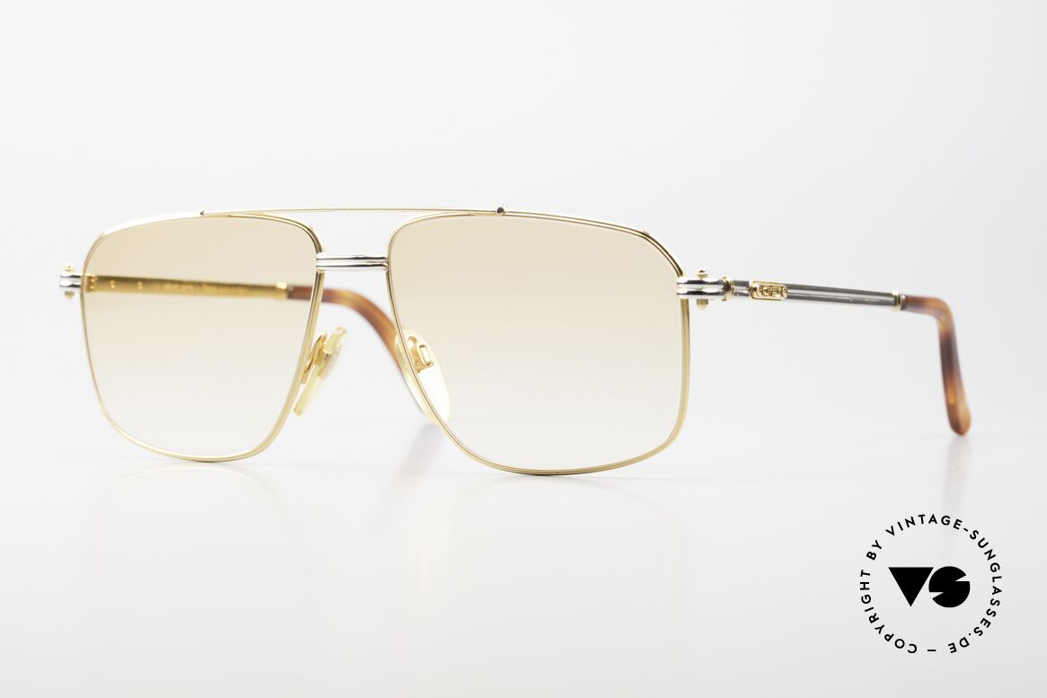 Gerald Genta New Classic 21 High-End Metal Frame 24ct, costly 1990's luxury men's sunglasses by Gérald Genta, Made for Men