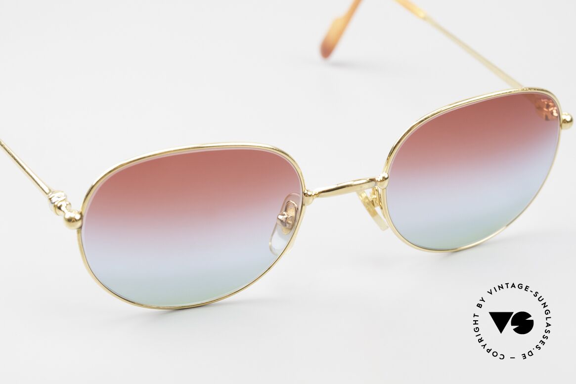 Cartier Antares - M Round 90's Luxury Sunglasses, NO RETRO eyewear; old 90's original with orig. packing, Made for Men and Women