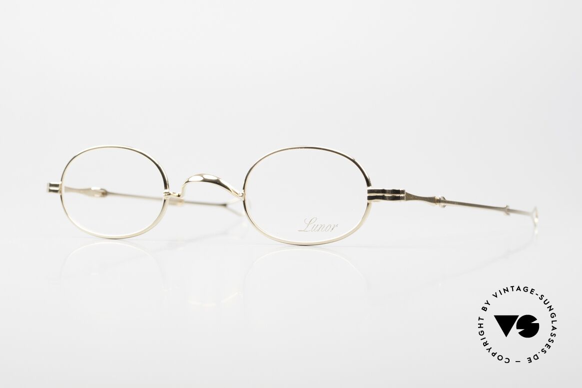 Lunor I 08 Telescopic Sliding Telescopic Temples, rare, oval Lunor eyeglasses with telescopic slide temple, Made for Men and Women