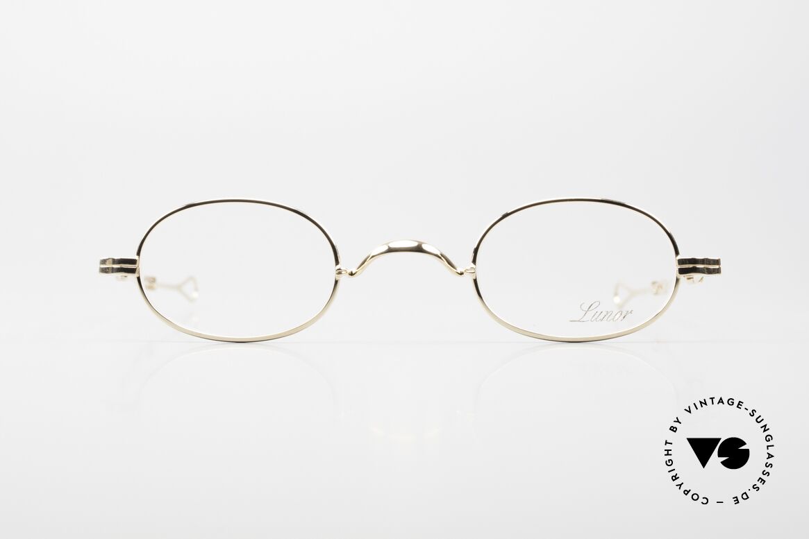 Lunor I 08 Telescopic Sliding Telescopic Temples, precious 22ct GOLD-PLATED frame, a timeless classic!, Made for Men and Women