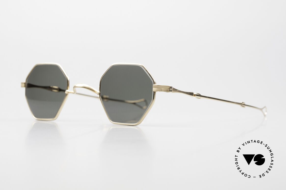 Lunor I 11 Telescopic Gold Plated Luxury Frame, with ingenious slide temples or telescopic temples!, Made for Men and Women
