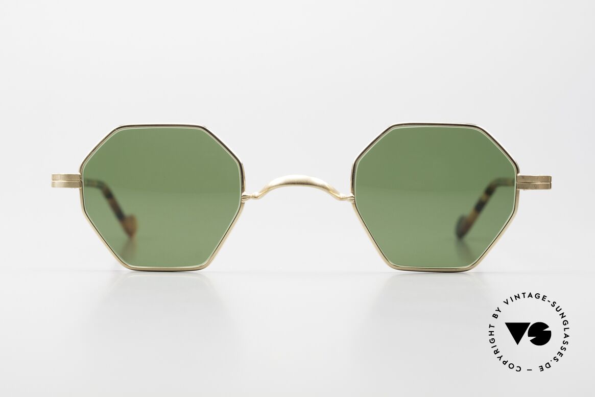 Lunor II A 11 Gold Plated Vintage Frame, combination: full rimmed metal frame & acetate temples, Made for Men and Women
