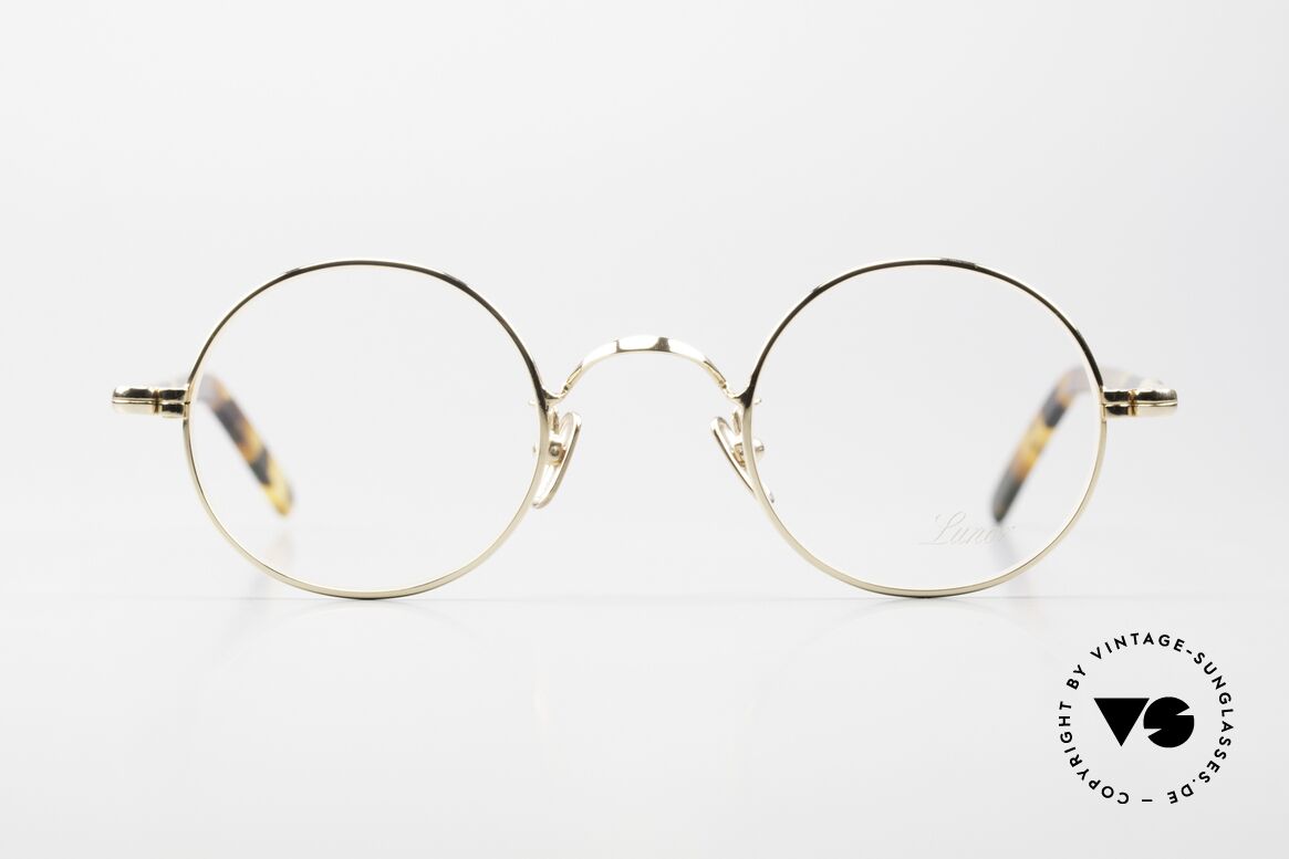 Lunor VA 110 Round Frame Gold Plated, LUNOR: honest craftsmanship with attention to details, Made for Men and Women