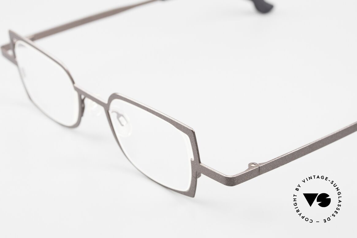 Theo Belgium Transform Rare Women's Eyeglasses, col. 120: brown metallic, L size 41-22; 140mm width, Made for Women