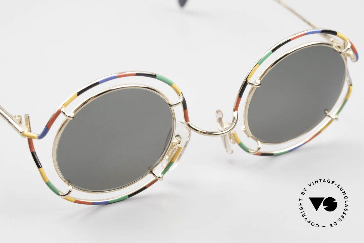 Taxi ST7 by Casanova Colorful 80's Sunglasses, but still functional; frame fits optical (sun)lenses, Made for Men and Women