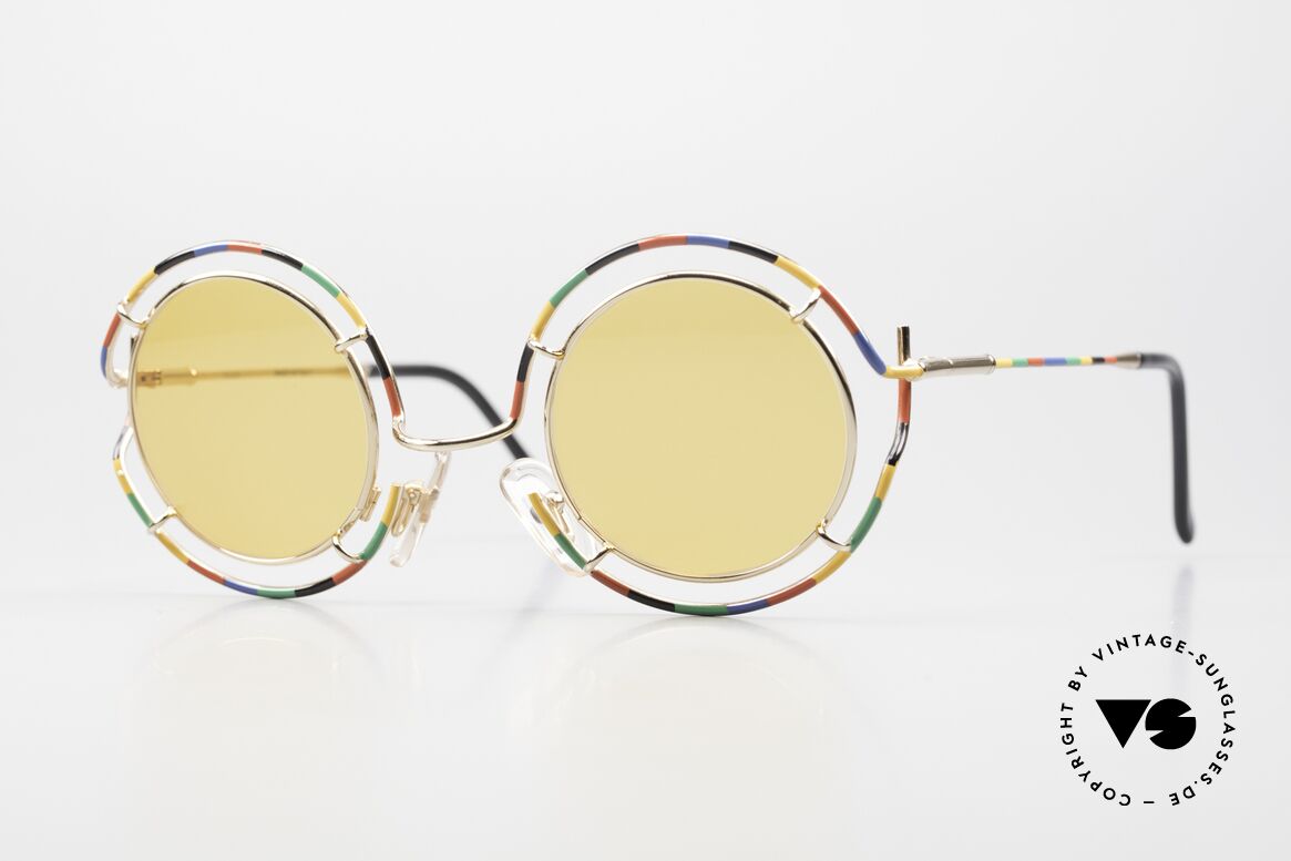Taxi ST7 by Casanova Round Art Sunglasses 80s, lively TAXI by Casanova sunglasses; full of verve, Made for Men and Women
