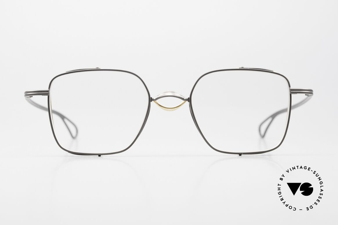 DITA Lineto Men's Glasses Square Titan, DITA Lineto, DTX 124-49-03, BLK-GLD, 49/20, 140, Made for Men