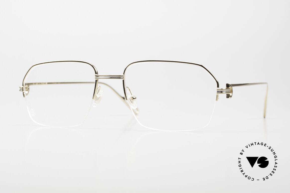 Cartier Première De Cartier Men's Frame Half Rim, semi rimless eyeglass-frame by Cartier, Paris, Made for Men