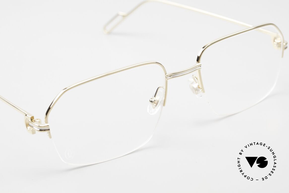 Cartier Première De Cartier Men's Frame Half Rim, made in France quality; size 57-20, 140 temple, Made for Men