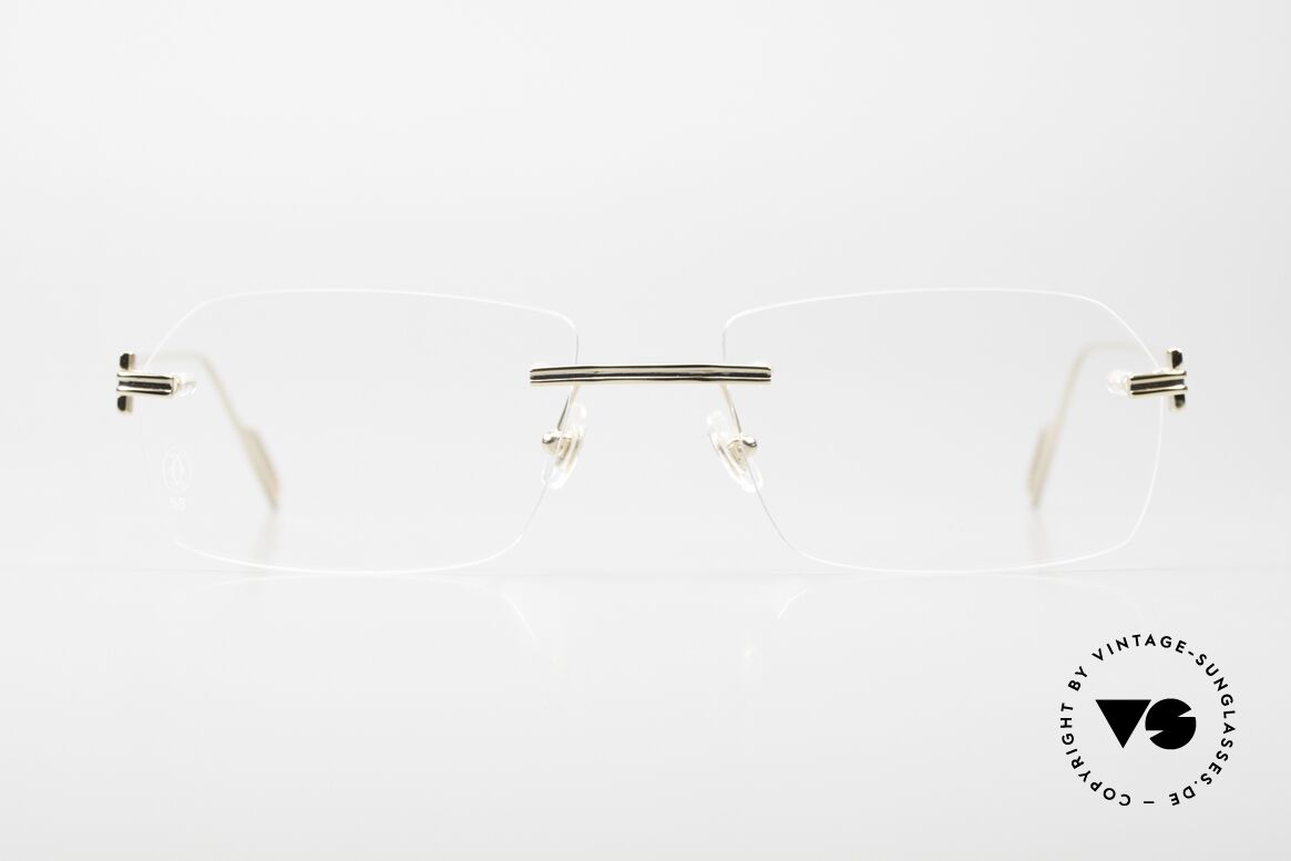 Cartier Première De Cartier Rimless Luxury Specs, orig. catalog model-number CT0162O, col. 006, Made for Men