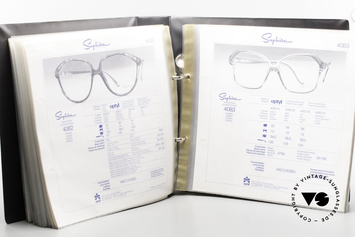 Optyl Catalog Saphira Eyewear Info For Professionals, Terri Brogan, Playboy, BOSS, Esprit, Chr. Lacroix, Made for Men and Women