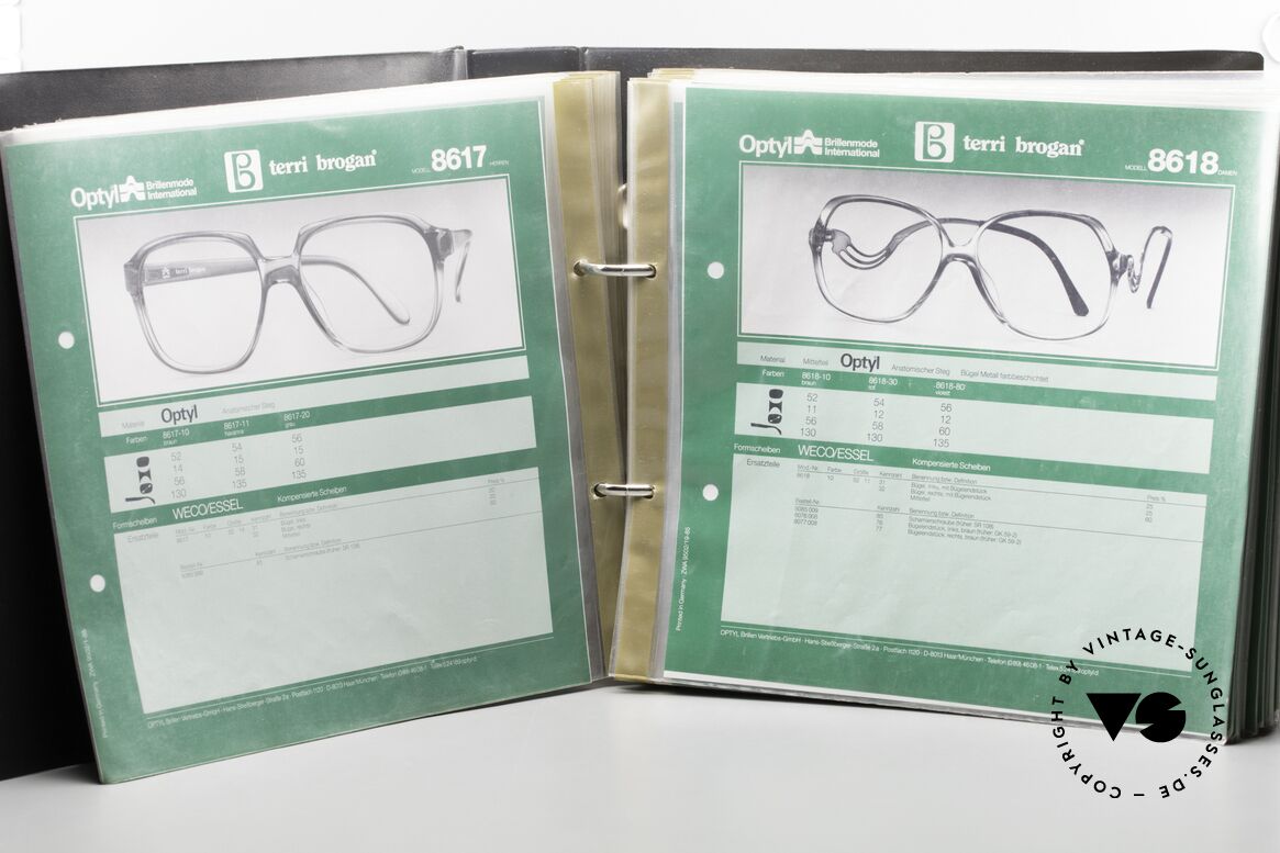 Optyl Catalog Terri Brogan Eyewear Details 1980's, Optyl produced the following brands: Dior, Carrera,, Made for Men and Women