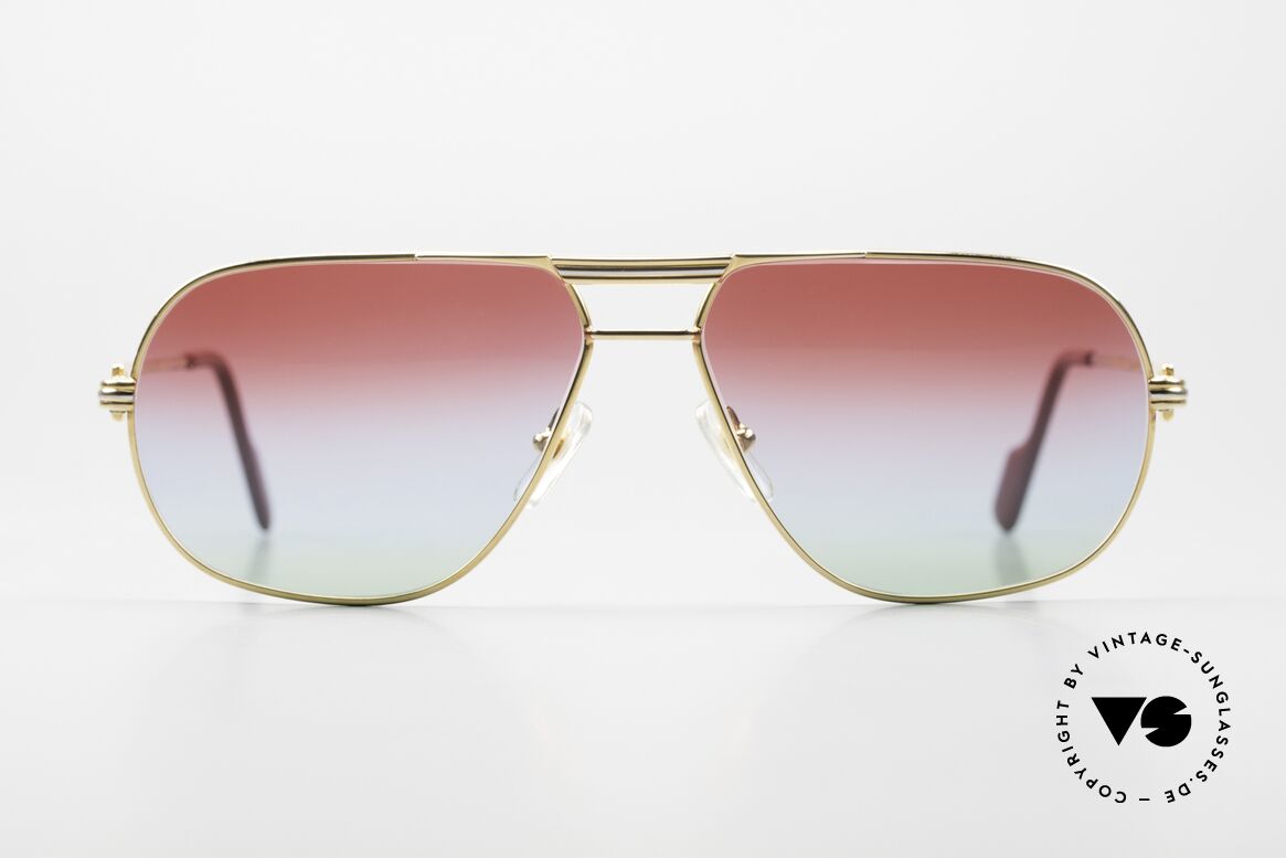 Cartier Tank - M 22ct Gold-Plated Tricolored, precious CARTIER eyewear; 22ct gold-plated - LUXURY!, Made for Men
