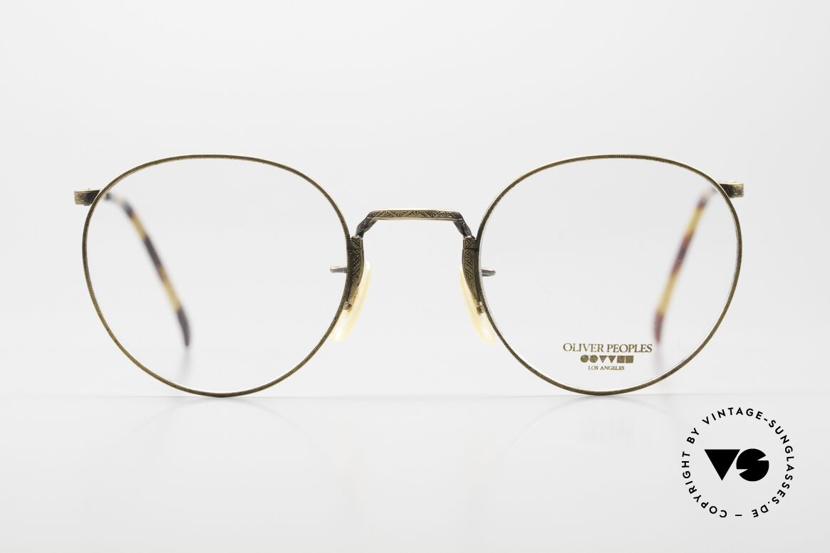 Oliver Peoples OP10 Small Glasses Panto Round, vintage Oliver Peoples eyeglasses from the late 80's, Made for Men and Women