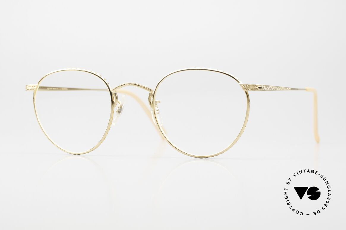 Oliver Peoples OP47 True Vintage Gold-Plated, Panto vintage Oliver Peoples eyeglasses from 1991, Made for Men and Women