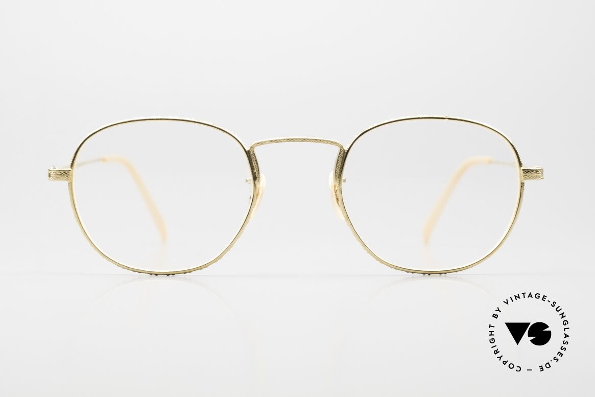 Oliver Peoples OP48 Old Vintage Gold-Plated, full metal frame with interesting / costly chasing, Made for Men and Women