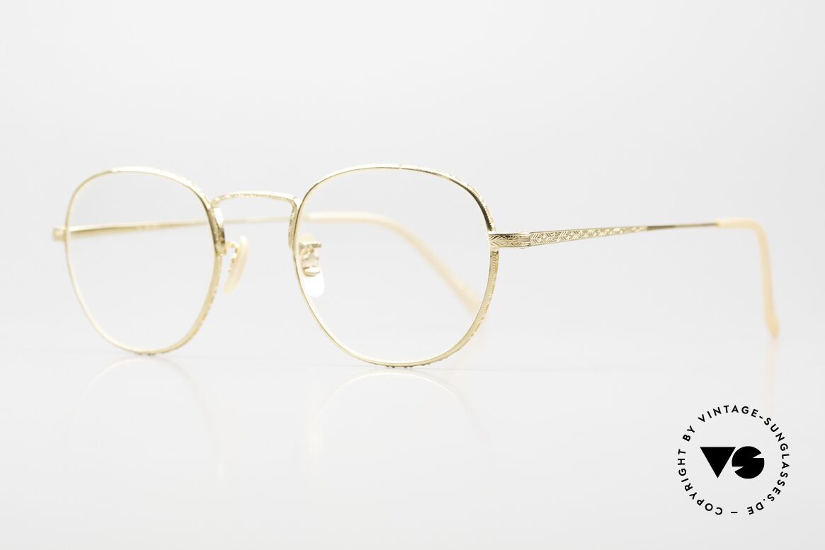 Oliver Peoples OP48 Old Vintage Gold-Plated, eyewear design inspired by the 20's Art Deco period, Made for Men and Women