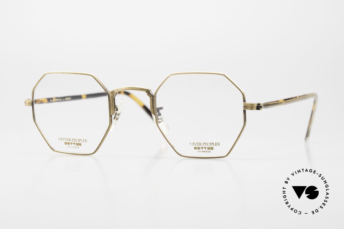 Oliver Peoples OP14 90's Original Made in Japan, rare, octagonal Oliver Peoples eyeglass-frame from 1991, Made for Men and Women