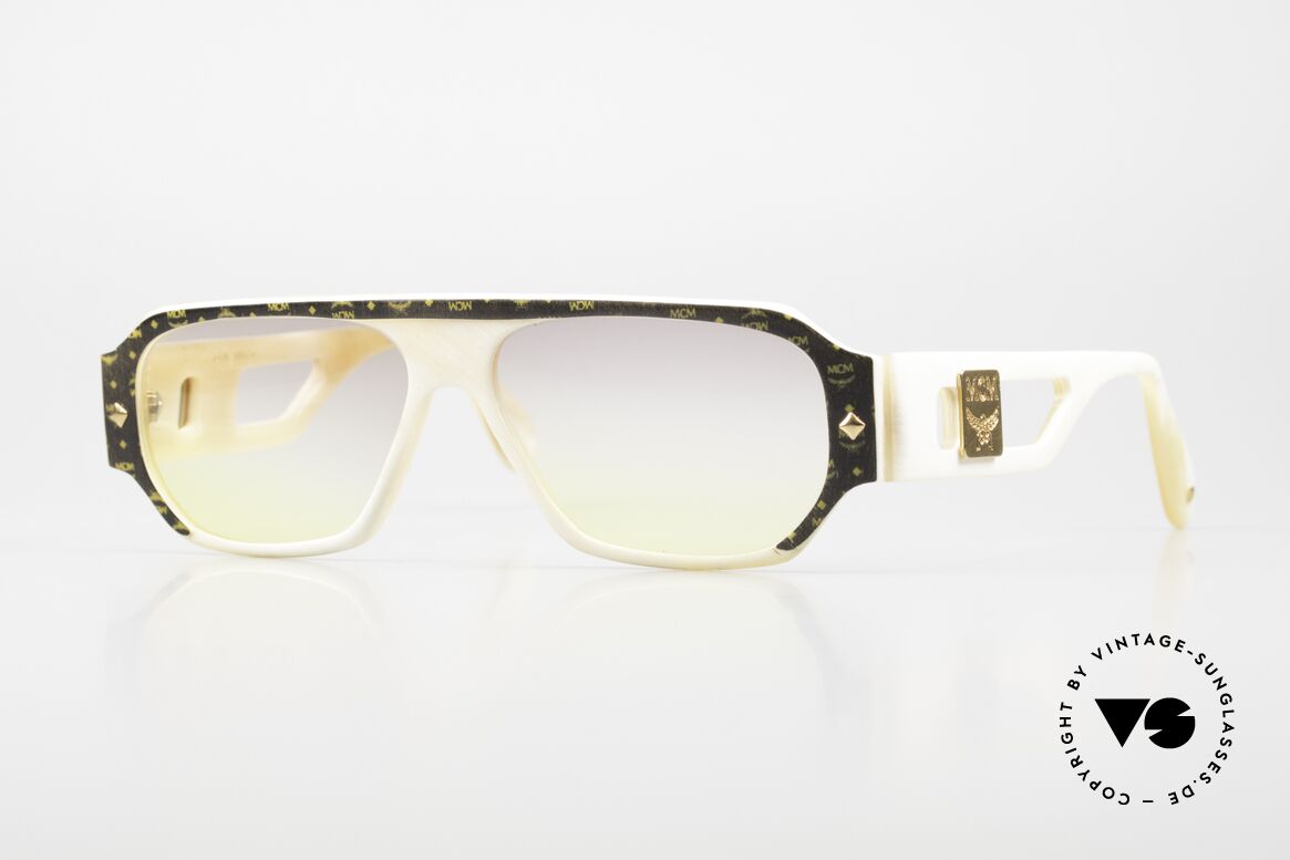 MCM München A2 Buffalo Horn Frame Vintage, luxury horn sunglasses by MCM from the 1980's, Made for Men and Women