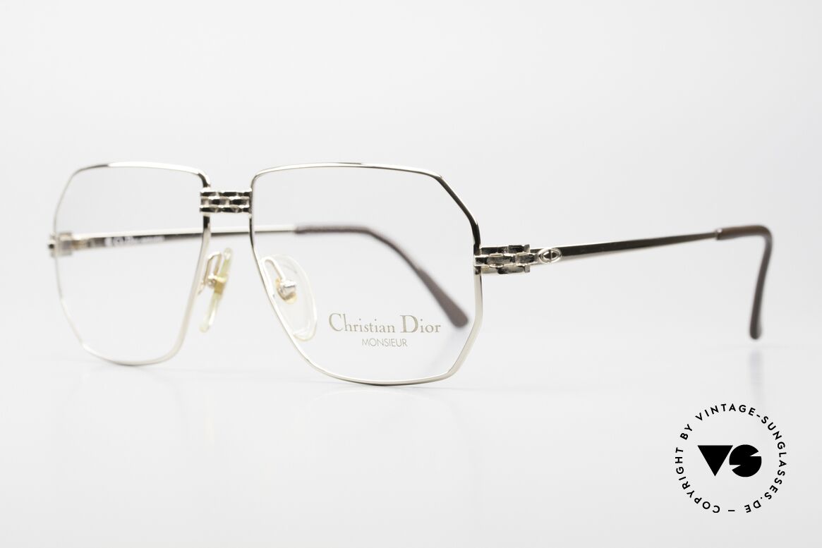 Christian Dior 2391 80's Men's Glasses Monsieur, exciting metal works at bridge and temple hinges, Made for Men