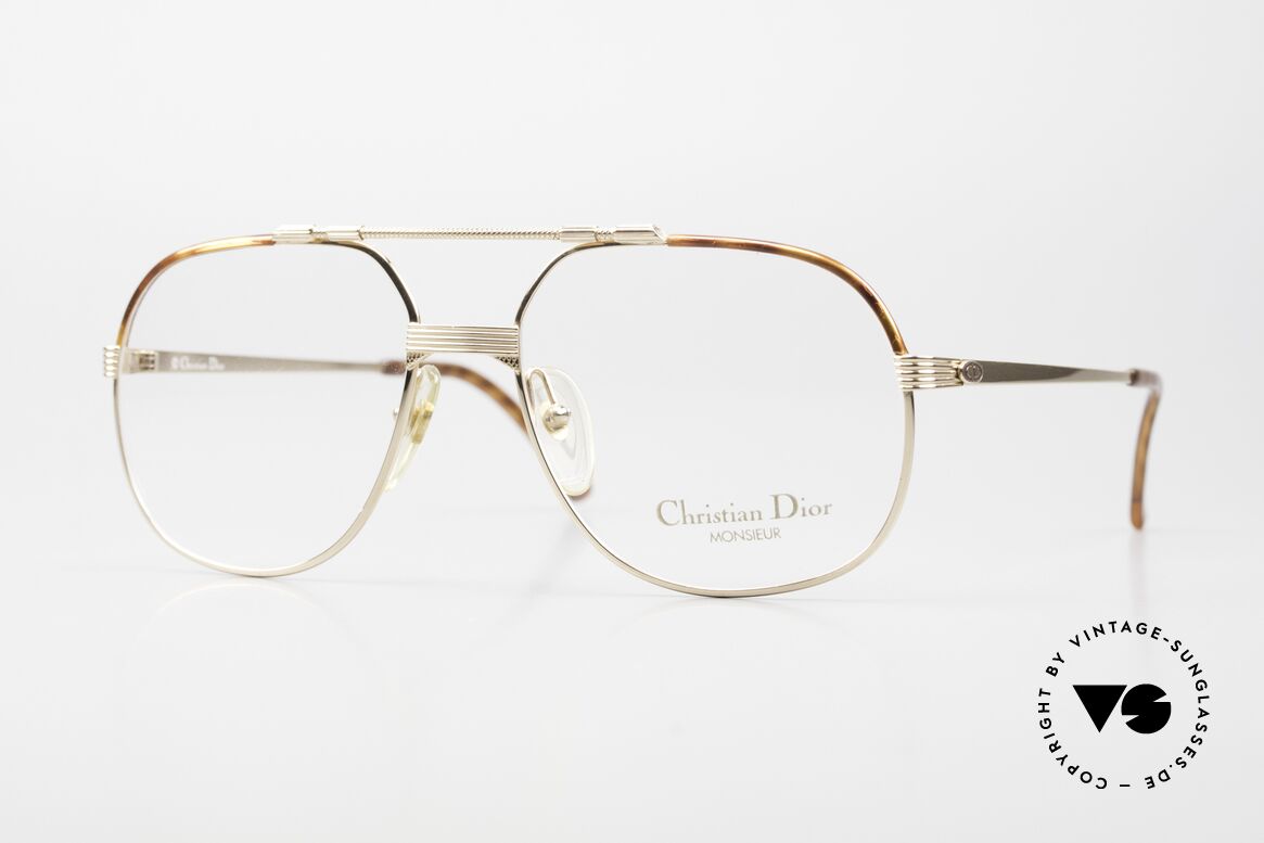 Christian Dior 2487 80's Gold-Plated Monsieur Series, noble frame of the "Monsieur"-series by Christian Dior, Made for Men