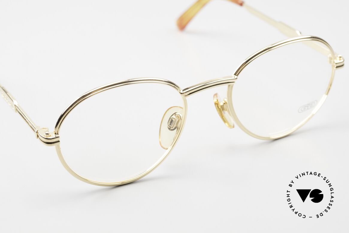 Gerald Genta New Classic 02 24ct Gold Plated Eyewear, unworn, one of a kind with serial number, size 51-20, Made for Men and Women