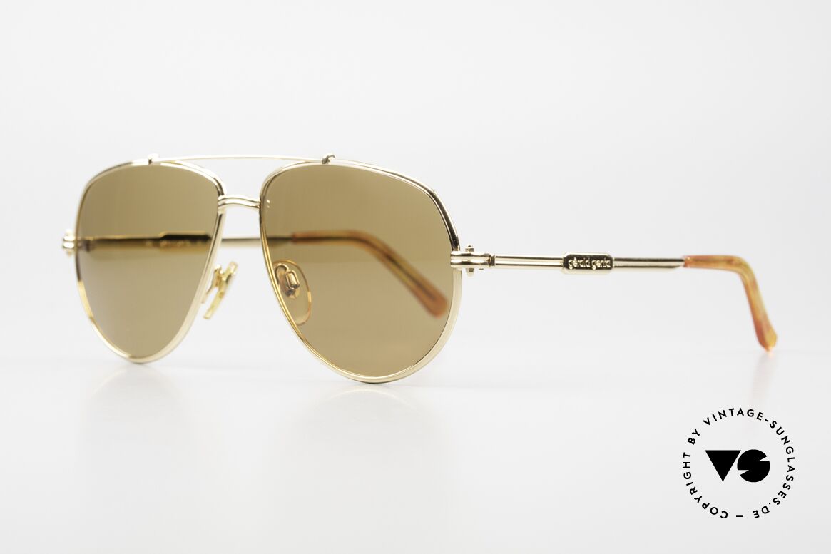 Gerald Genta New Classic 08 Mineral Sun Lenses 24ct GP, Genta also designed LUXURY accessories (like glasses), Made for Men