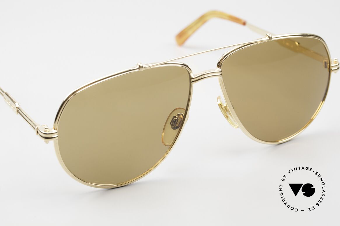 Gerald Genta New Classic 08 Mineral Sun Lenses 24ct GP, unworn, one of a kind with serial number, size 60-14, Made for Men