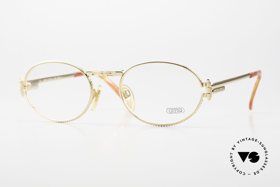 Gerald Genta Gefica 07 24kt Gold-Plated Unisex, oval luxury glasses for ladies & gents by Gérald Genta, Made for Men and Women