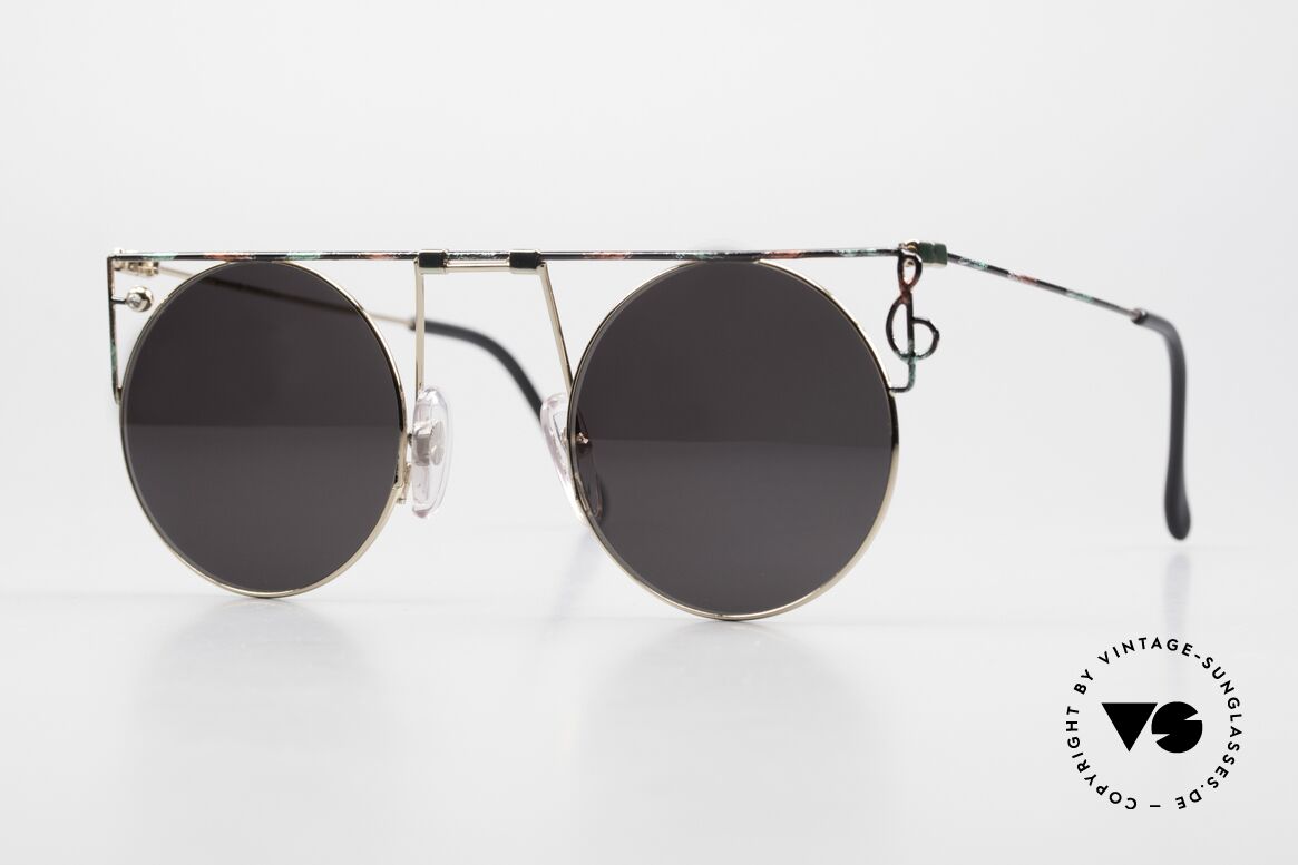 Casanova MTC 8 Round Art Sunglasses 90s, round Casanova art sunglasses from the early 1990's, Made for Men and Women