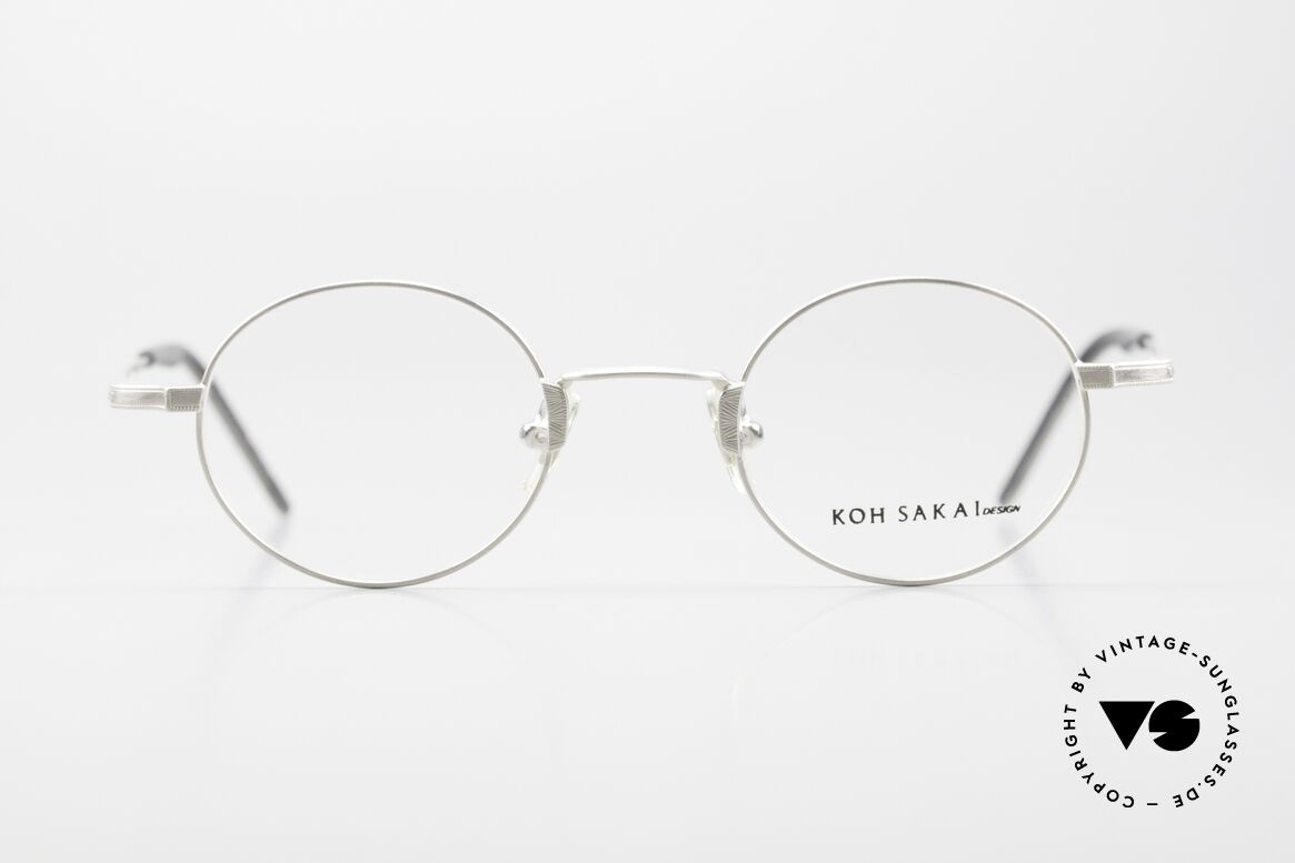 Koh Sakai KS9700 90s Round Titanium Glasses, size 44-21 (suitable for strong prescriptions); titanium, Made for Men and Women