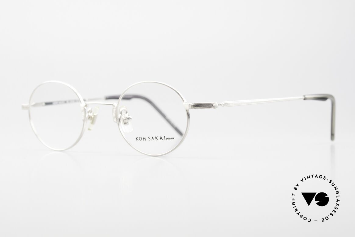 Koh Sakai KS9700 90s Round Titanium Glasses, 1997 designed in Los Angeles; produced in Sabae (Japan), Made for Men and Women