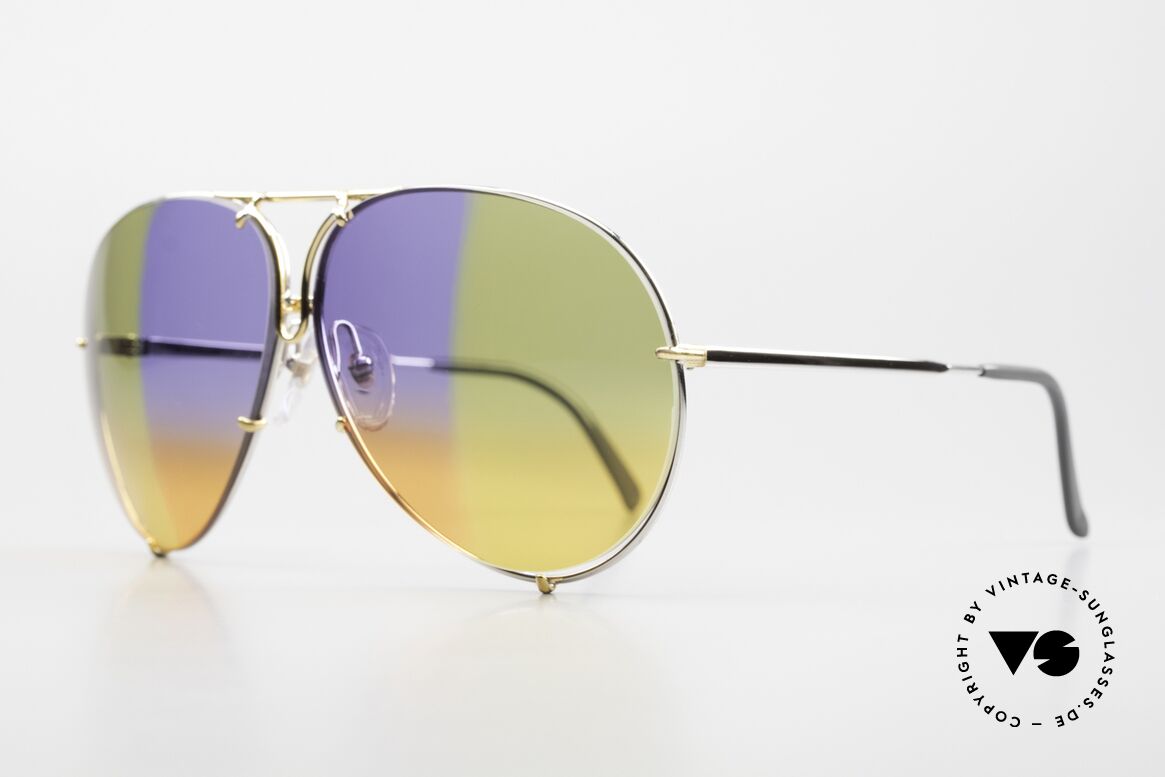 Porsche 5621 One Of A Kind 4times Gradient, UNIQUE: quadruple gradient lilac/green/yellow/orange, Made for Men and Women